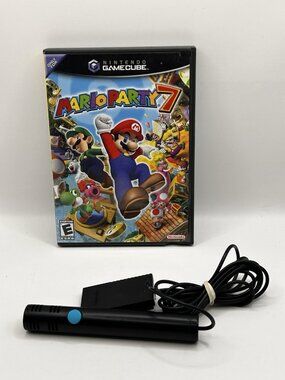 Mario Party 7 (GameCube, 2005) CIB with Microphone
